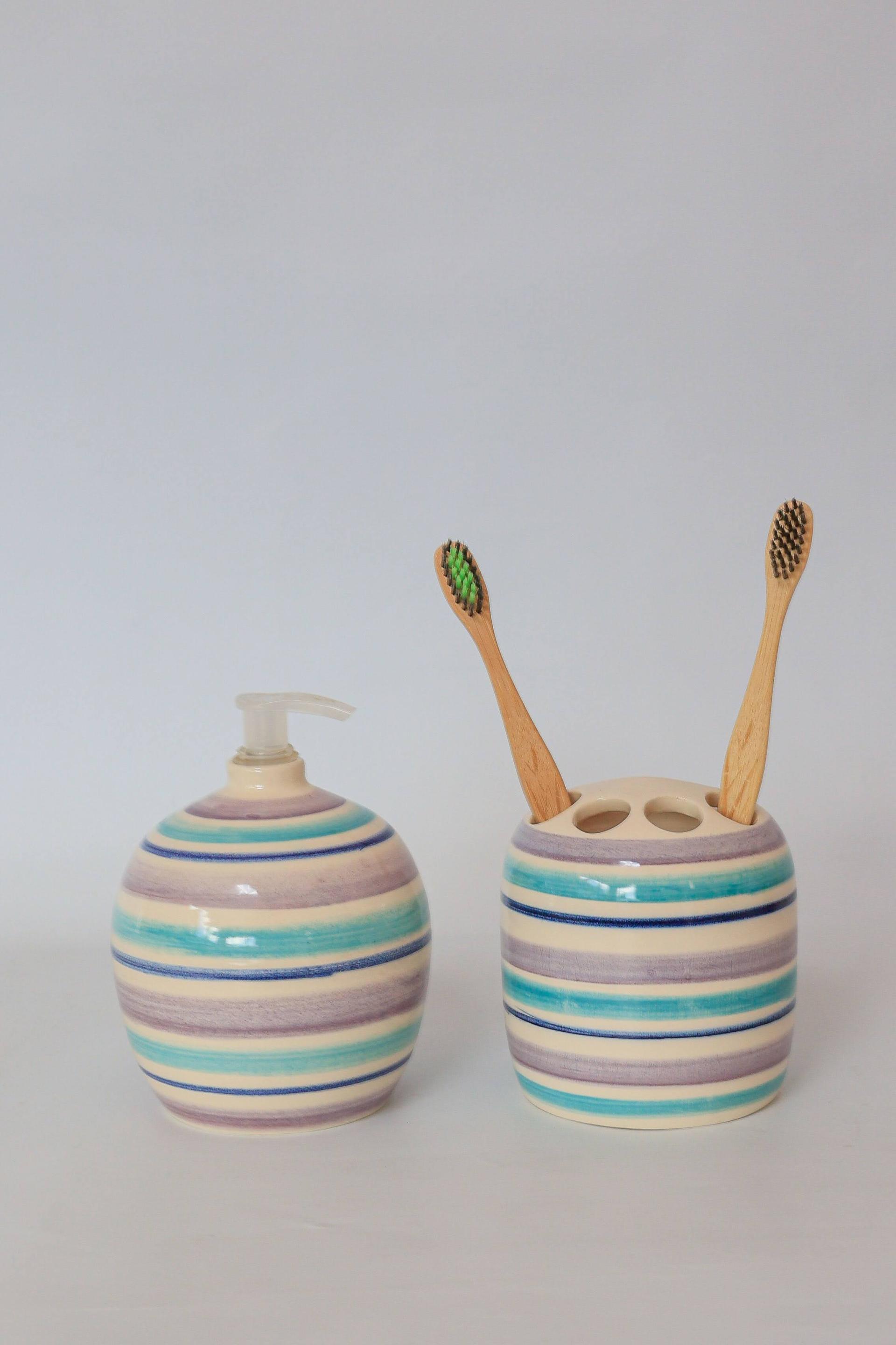 SET de bao, dispenser, portacepillos, jabonera