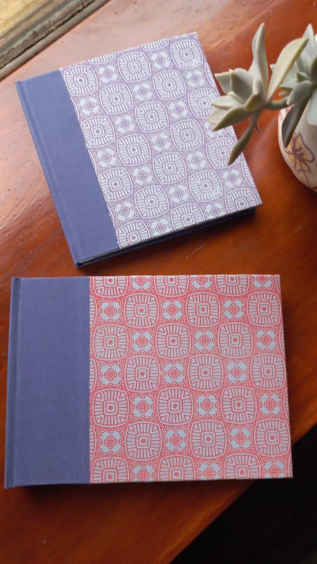 Sketchbook Acuarela. Tela serigrafiada. Tamao  19 x 14cm . Hojas de  300grs.
