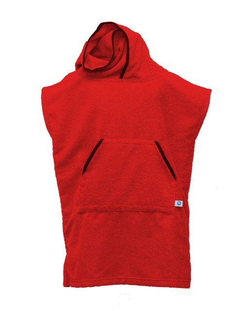 Poncho cambiador rojo