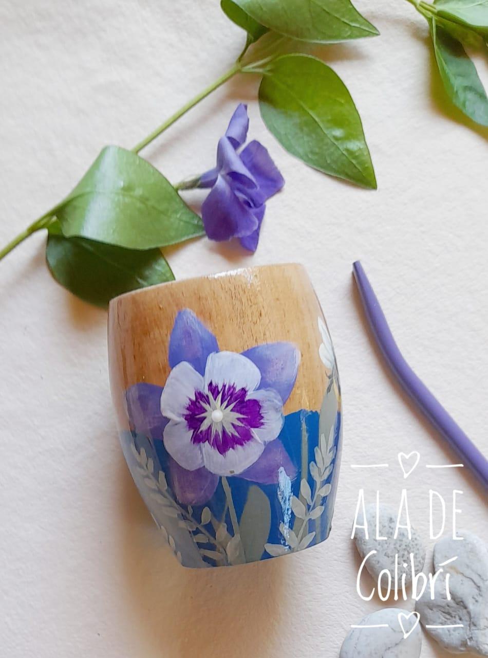 Mate de madera Aquilegia