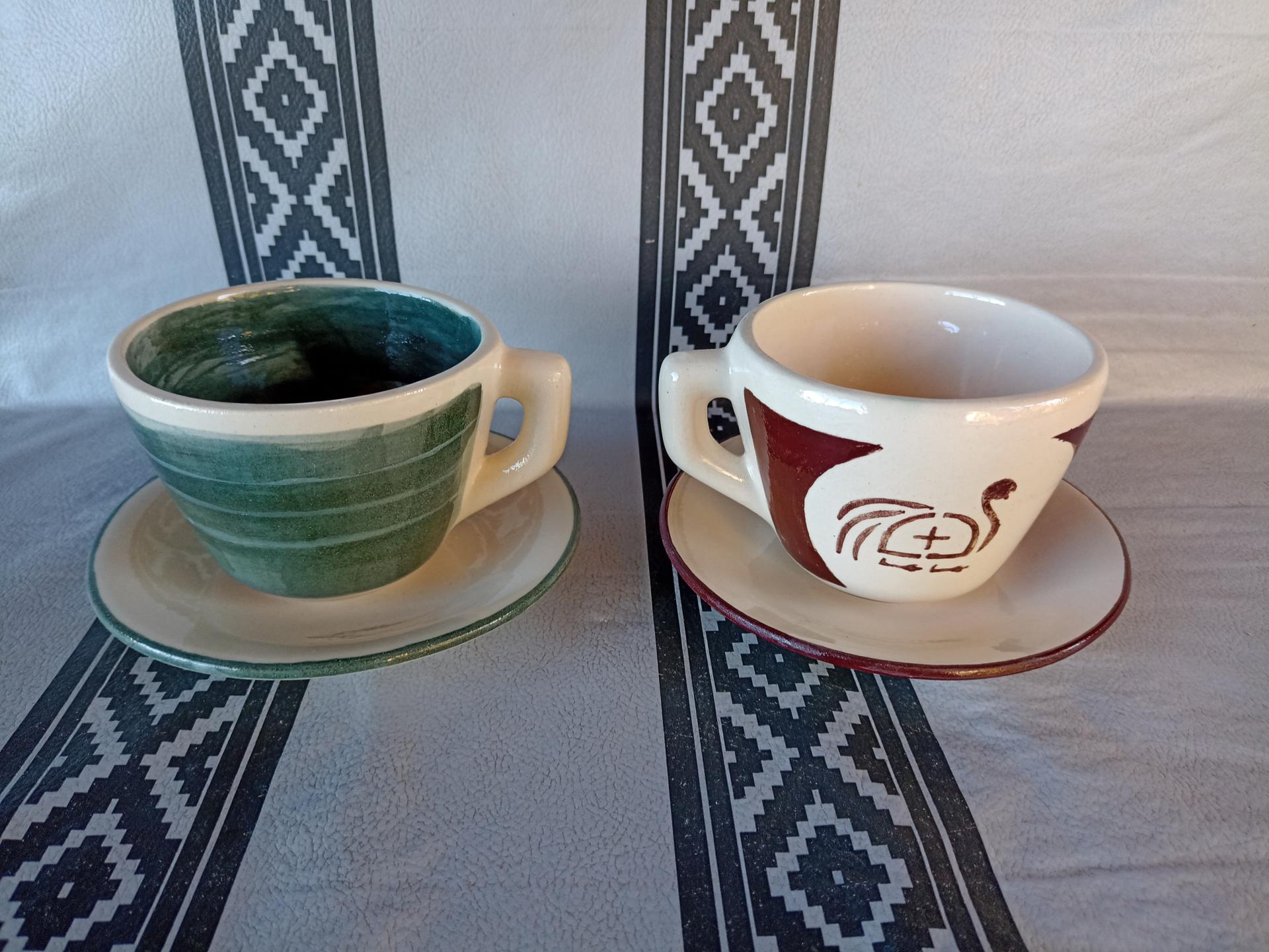 Tazas con plato